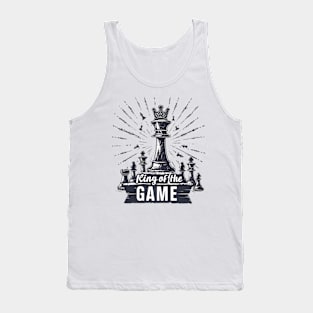 Chess Royalty: King of the Game Dramatic Illustration Tank Top